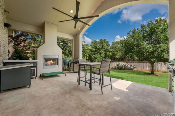 Backyard, Exterior, Fireplace