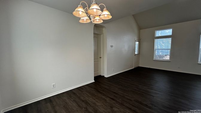 Chandelier, Empty room, Interior, Wood Texture Flooring