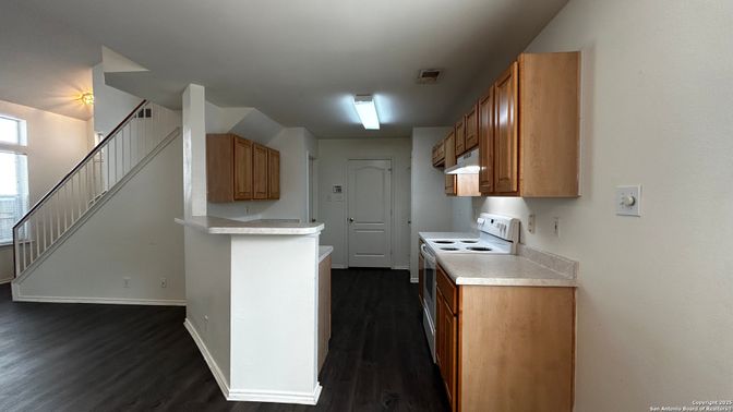 Interior, Kitchen, Wood Texture Flooring