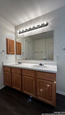 Bathroom, Dual Sink Vanities, Interior, Wood Texture Flooring