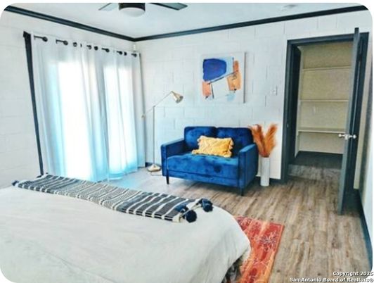 Bedroom, Interior, Wood Texture Flooring