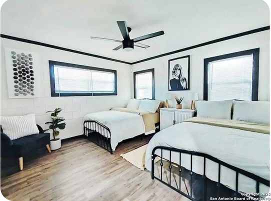 Bedroom, Interior, Wood Texture Flooring
