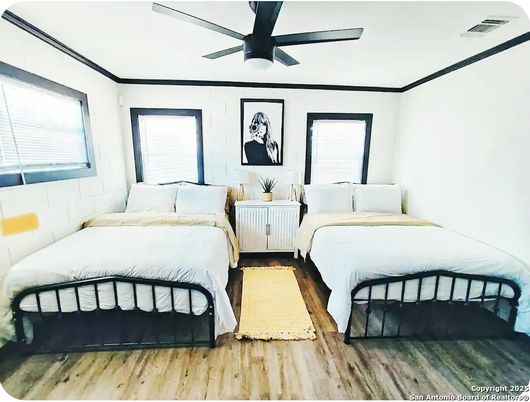 Bedroom, Interior, Wood Texture Flooring