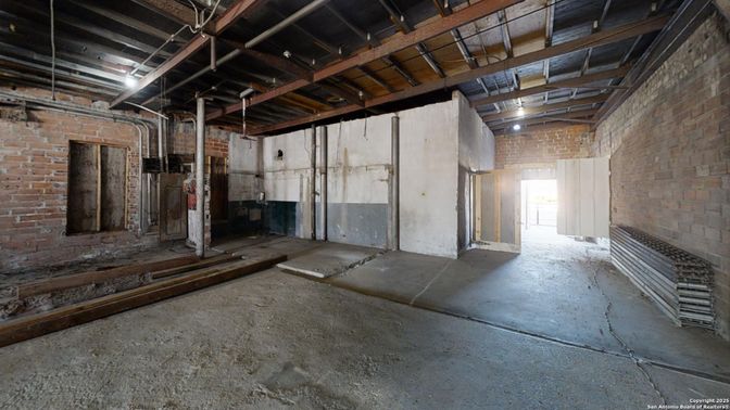 Interior, Stone Walls, Wooden Beams