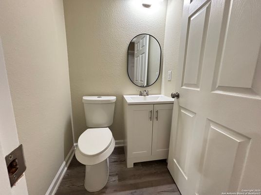Bathroom, Dual Sink Vanities, Interior, Wood Texture Flooring
