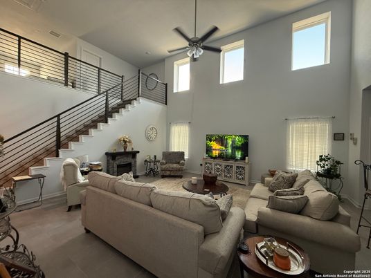 Fireplace, Interior, Living room, Recessed Lighting