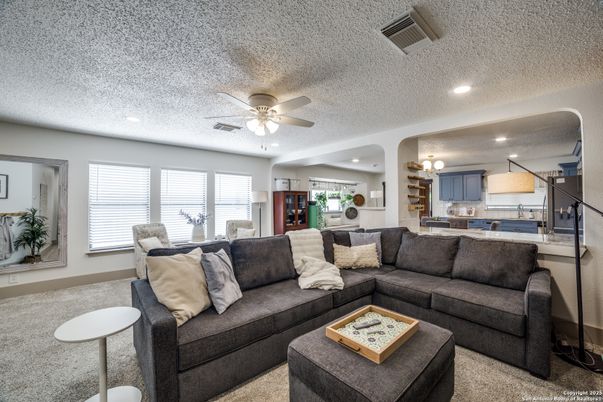 Interior, Kitchen, Living room, Recessed Lighting