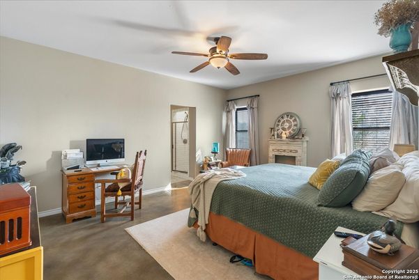 Bedroom, Fireplace, Home Office, Interior