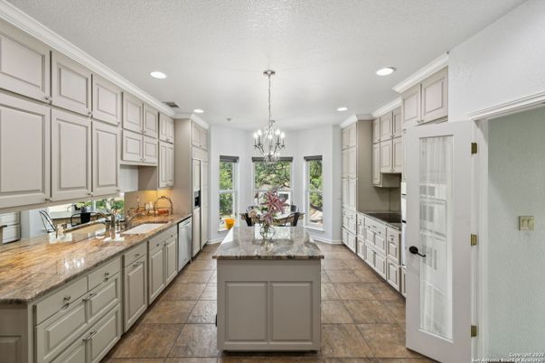 Chandelier, Interior, Kitchen, Recessed Lighting