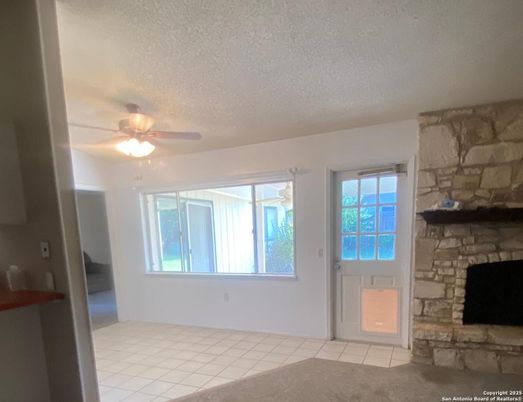 Empty room, Fireplace, Interior, Stone Walls