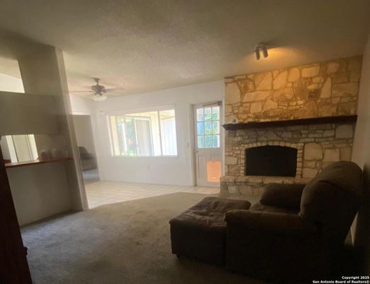 Fireplace, Interior, Stone Walls
