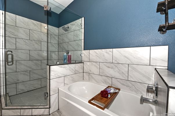 Bathroom, Glass Shower, Interior, Marble Walls