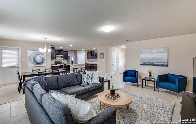 Dining room, Interior, Kitchen, Living room, Pendant Lights, Recessed Lighting, Stainless Steel Appliances