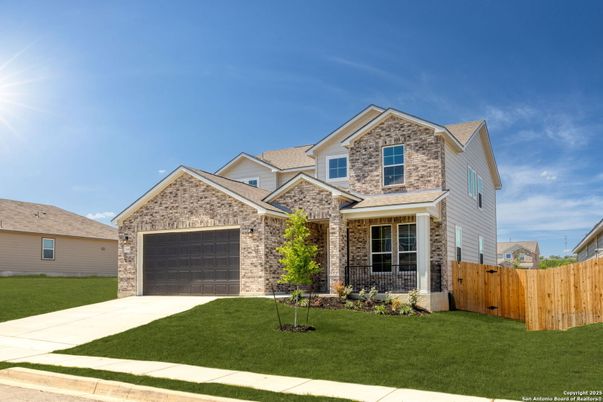 Attached, Exterior, Facade, Brick Traditional
