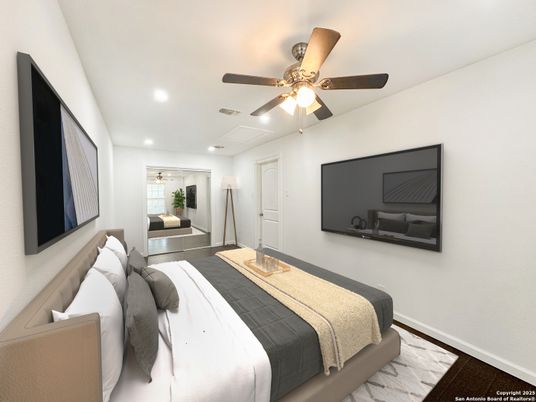 Bedroom, Interior, Recessed Lighting