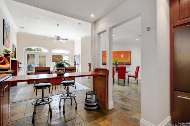 Dining room, Interior, Recessed Lighting