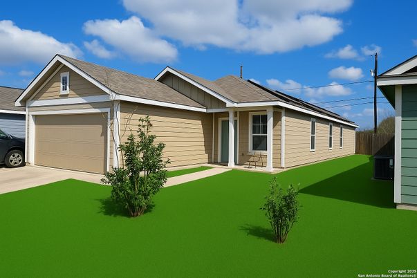 Attached, Exterior, Facade, Ranch