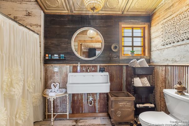 Bathroom, Interior, Wooden Walls