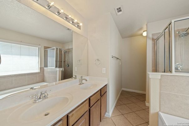 Bathroom, Dual Sink Vanities, Glass Shower, Interior