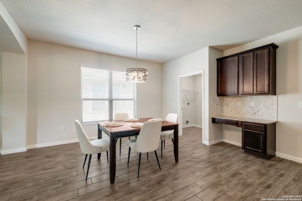 Chandelier, Dining room, Interior, Pendant Lights, Wood Texture Flooring