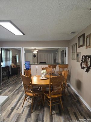 Dining room, Interior, Wood Texture Flooring