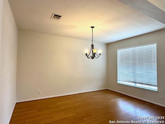 Chandelier, Empty room, Interior, Wood Texture Flooring