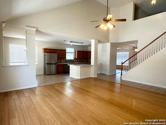 Interior, Kitchen, Wood Texture Flooring