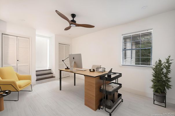 Home Office, Interior, Wood Texture Flooring