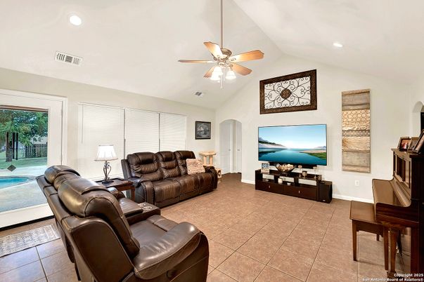 Interior, Living room, Recessed Lighting