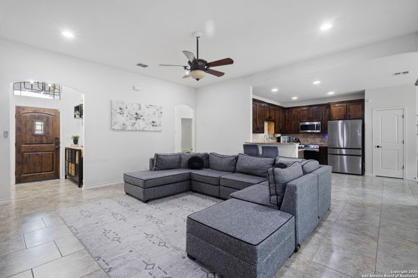 Interior, Kitchen, Living room, Recessed Lighting, Stainless Steel Appliances