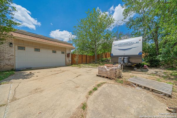 Backyard, Detached Garage, Exterior