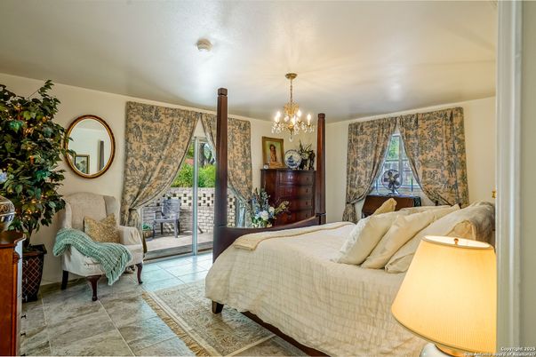 Bedroom, Chandelier, Interior