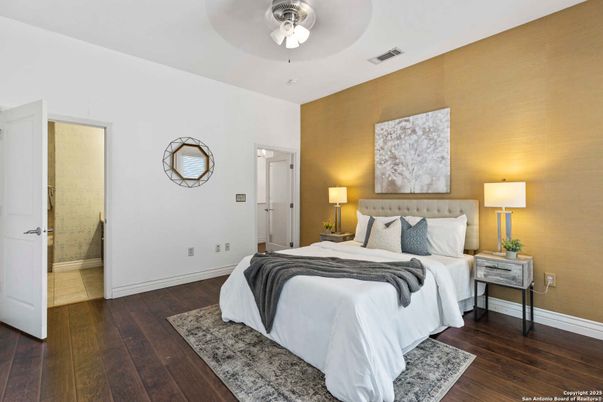 Bedroom, Interior, Wood Texture Flooring