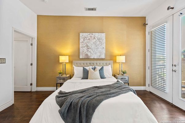 Bedroom, Interior, Wood Texture Flooring