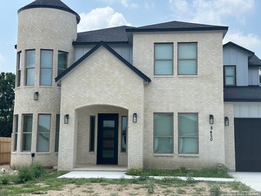 Attached, Exterior, Facade, Brick Facade, French Provincial