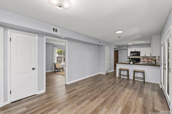 Interior, Kitchen, Wood Texture Flooring