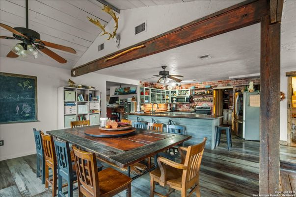 Dining room, Interior, Wood Texture Flooring