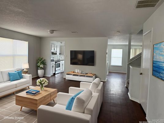 Interior, Kitchen, Living room, Wood Texture Flooring