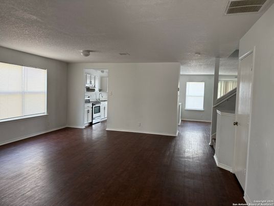 Empty room, Interior, Kitchen, Wood Texture Flooring