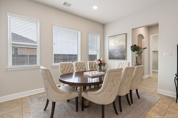 Dining room, Interior, Recessed Lighting