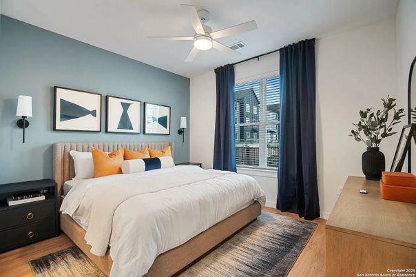 Bedroom, Interior, Wood Texture Flooring