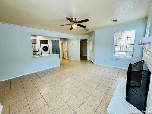 Empty room, Fireplace, Interior