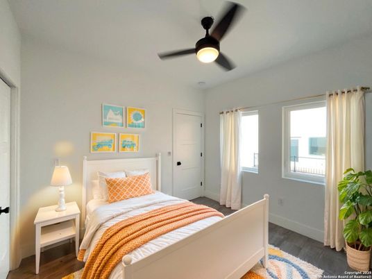 Bedroom, Interior, Water, Wood Texture Flooring