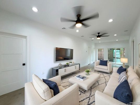 Interior, Living room, Recessed Lighting