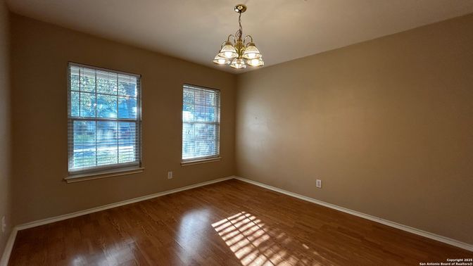 Chandelier, Empty room, Interior, Wood Texture Flooring