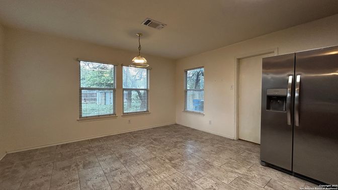 Empty room, Interior, Pendant Lights, Stainless Steel Appliances