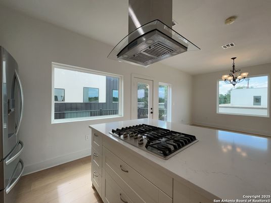 Chandelier, Interior, Kitchen, Wood Texture Flooring
