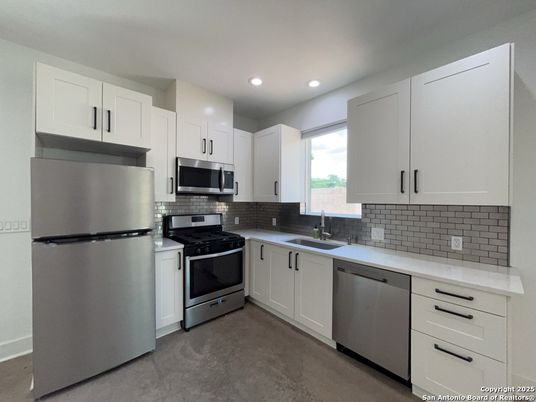 Interior, Kitchen, Recessed Lighting, Stainless Steel Appliances