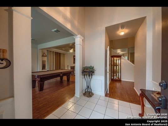 Billiard Table, Game Room, Interior, Wood Texture Flooring
