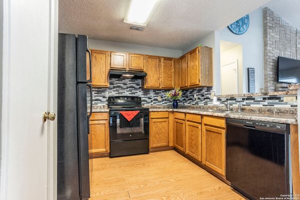 Interior, Kitchen, Wood Texture Flooring
